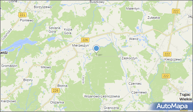 mapa Zaskoczyn Osada, Zaskoczyn Osada na mapie Targeo